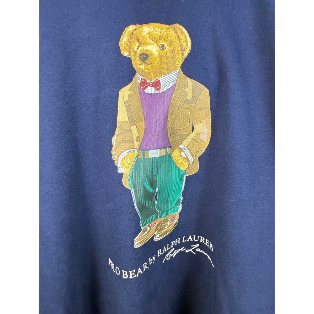 Polo Ralph Lauren Polo Bear Colorblock Hoodie‎ Mens 3XB Navy Green Red Pullover